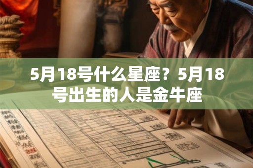 5月18号什么星座？5月18号出生的人是金牛座