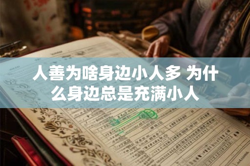 人善为啥身边小人多 为什么身边总是充满小人 人善为啥身边小人多 为什么身边总是充满小人