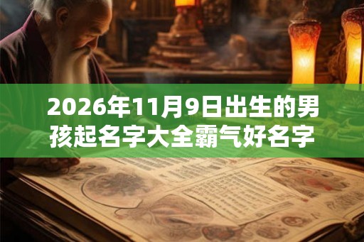 2026年11月9日出生的男孩起名字大全霸气好名字 2026年11月9日出生的男孩起名字大全霸气好名字