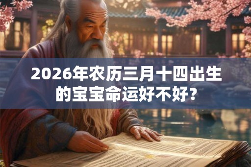 2026年农历三月十四出生的宝宝命运好不好? 2026年农历三月十四出生的宝宝命运好不好?