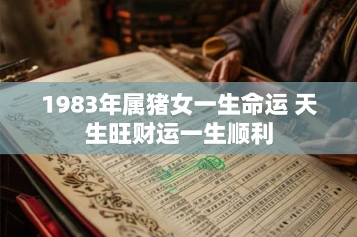 1983年属猪女一生命运 天生旺财运一生顺利