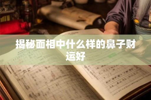 揭秘面相中什么样的鼻子财运好 揭秘面相中什么样的鼻子财运好