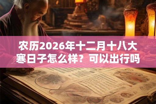 农历2026年十二月十八大寒日子怎么样？可以出行吗？