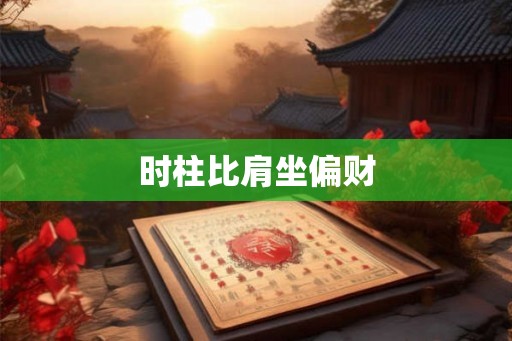 时柱比肩坐偏财