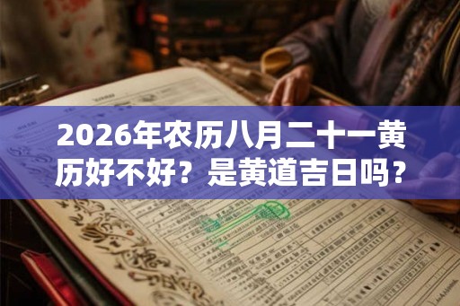 2026年农历八月二十一黄历好不好？是黄道吉日吗？