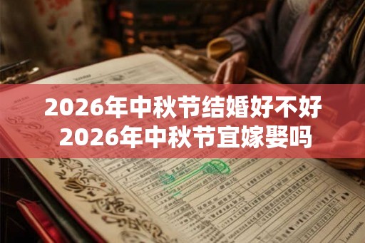 2026年中秋节结婚好不好 2026年中秋节宜嫁娶吗