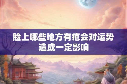脸上哪些地方有疤会对运势造成一定影响 脸上哪些地方有疤会对运势造成一定影响