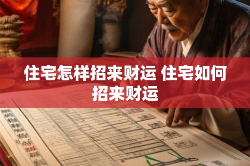 住宅怎样招来财运 住宅如何招来财运