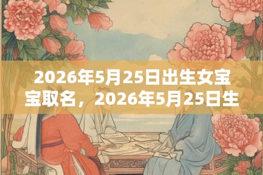 2026年5月25日出生女宝宝取名，2026年5月25日生宝宝好不好？