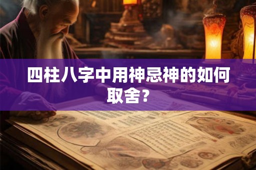 四柱八字中用神忌神的如何取舍？