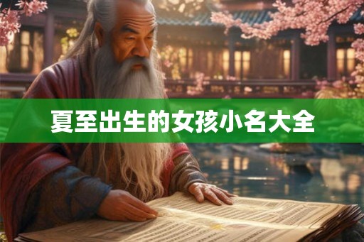 夏至出生的女孩小名大全