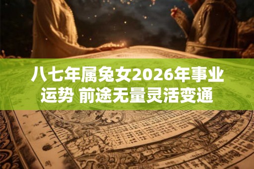 八七年属兔女2026年事业运势 前途无量灵活变通 八七年属兔女2026年事业运势 前途无量灵活变通