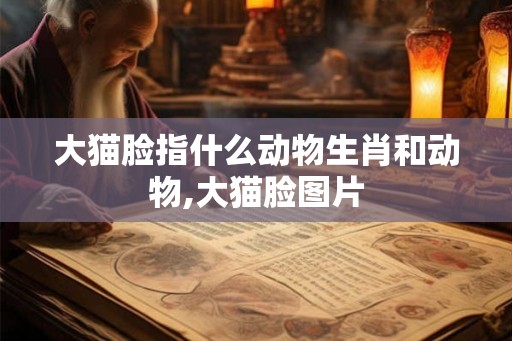 大猫脸指什么动物生肖和动物,大猫脸图片