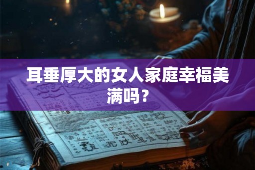 耳垂厚大的女人家庭幸福美满吗？