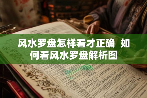风水罗盘怎样看才正确  如何看风水罗盘解析图
