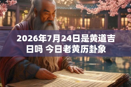 2026年7月24日是黄道吉日吗 今日老黄历卦象