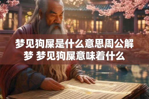 梦见狗屎是什么意思周公解梦 梦见狗屎意味着什么 梦见狗屎是什么意思周公解梦 梦见狗屎意味着什么