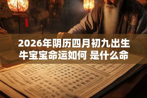 2026年阴历四月初九出生牛宝宝命运如何 是什么命