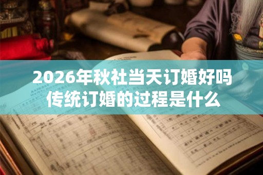 2026年秋社当天订婚好吗 传统订婚的过程是什么