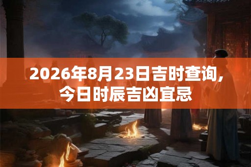 2026年8月23日吉时查询,今日时辰吉凶宜忌