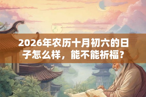 2026年农历十月初六的日子怎么样,能不能祈福? 2026年农历十月初六的日子怎么样,能不能祈福?
