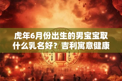 虎年6月份出生的男宝宝取什么乳名好？吉利寓意健康的小名推荐！