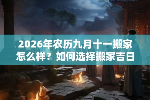 2026年农历九月十一搬家怎么样？如何选择搬家吉日？
