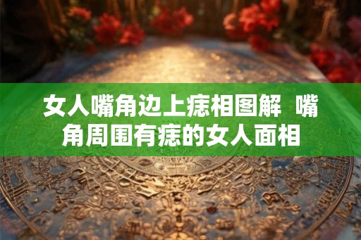 女人嘴角边上痣相图解  嘴角周围有痣的女人面相