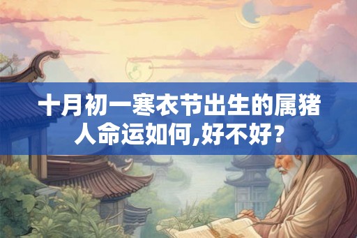 十月初一寒衣节出生的属猪人命运如何,好不好？