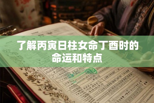 了解丙寅日柱女命丁酉时的命运和特点