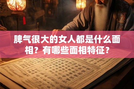 脾气很大的女人都是什么面相？有哪些面相特征？