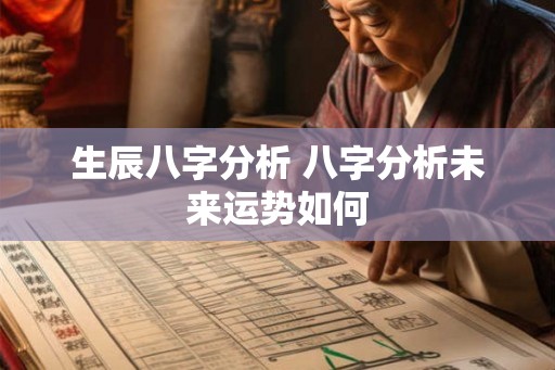 生辰八字分析 八字分析未来运势如何 生辰八字分析 八字分析未来运势如何