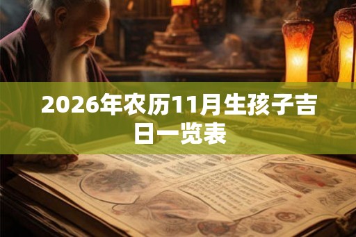 2026年农历11月生孩子吉日一览表