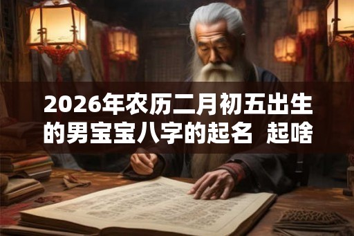 2026年农历二月初五出生的男宝宝八字的起名  起啥名字比较吉利