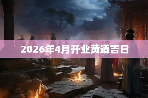 2026年4月开业黄道吉日
