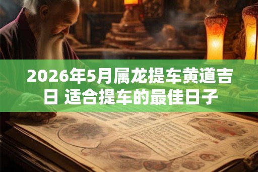 2026年5月属龙提车黄道吉日 适合提车的最佳日子