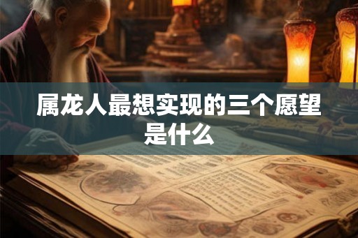属龙人最想实现的三个愿望是什么