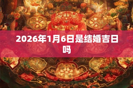 2026年1月6日是结婚吉日吗