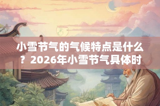 小雪节气的气候特点是什么？2026年小雪节气具体时间？