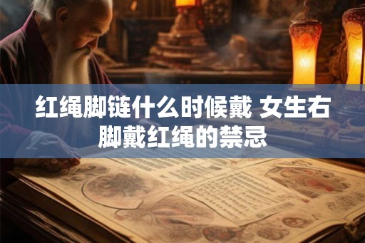 红绳脚链什么时候戴 女生右脚戴红绳的禁忌 红绳脚链什么时候戴 女生右脚戴红绳的禁忌