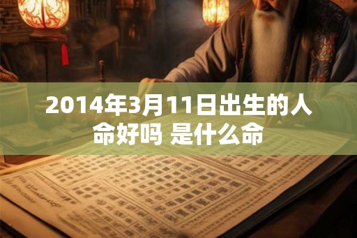 2014年3月11日出生的人命好吗 是什么命