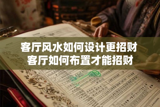 客厅风水如何设计更招财 客厅如何布置才能招财