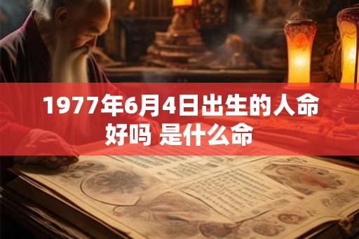 1977年6月4日出生的人命好吗 是什么命