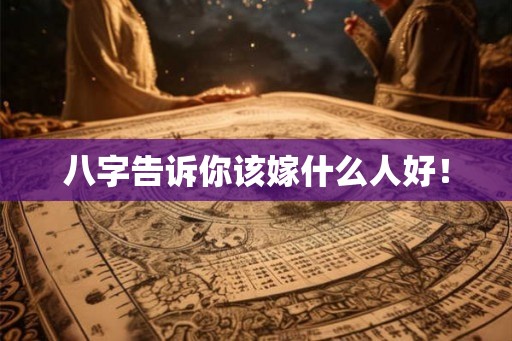 八字告诉你该嫁什么人好！