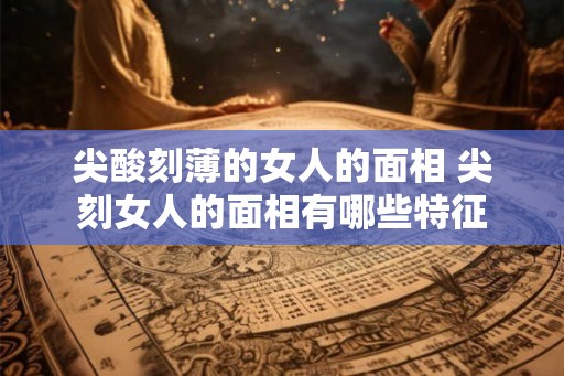 尖酸刻薄的女人的面相 尖刻女人的面相有哪些特征