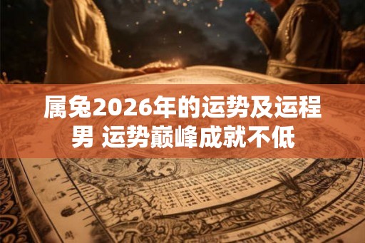 属兔2026年的运势及运程男 运势巅峰成就不低