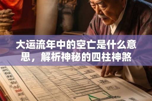 大运流年中的空亡是什么意思，解析神秘的四柱神煞