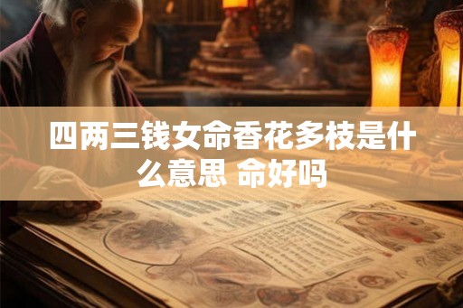 四两三钱女命香花多枝是什么意思 命好吗