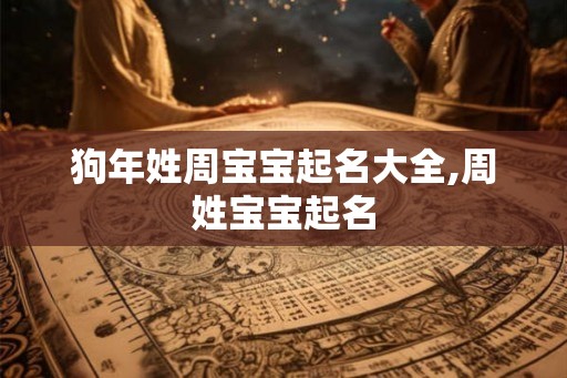 狗年姓周宝宝起名大全,周姓宝宝起名