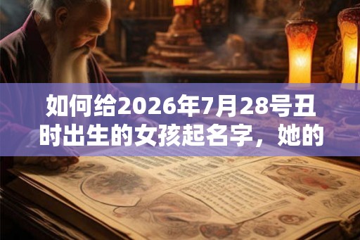 如何给2026年7月28号丑时出生的女孩起名字，她的五行属什么？